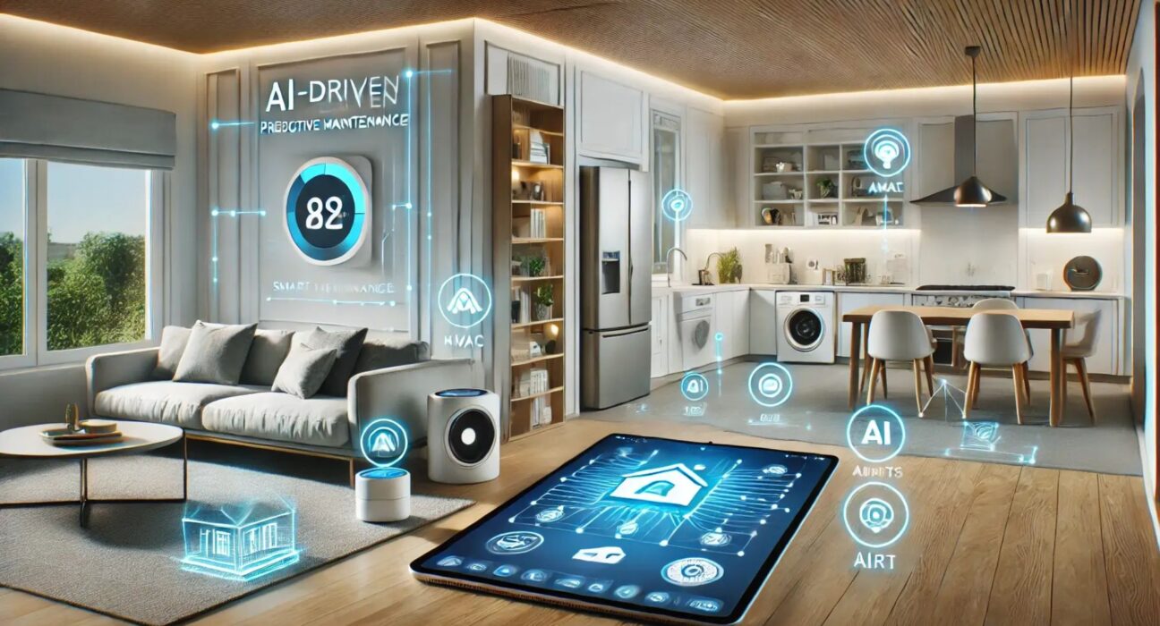 Maison intelligente avec gadgets AI